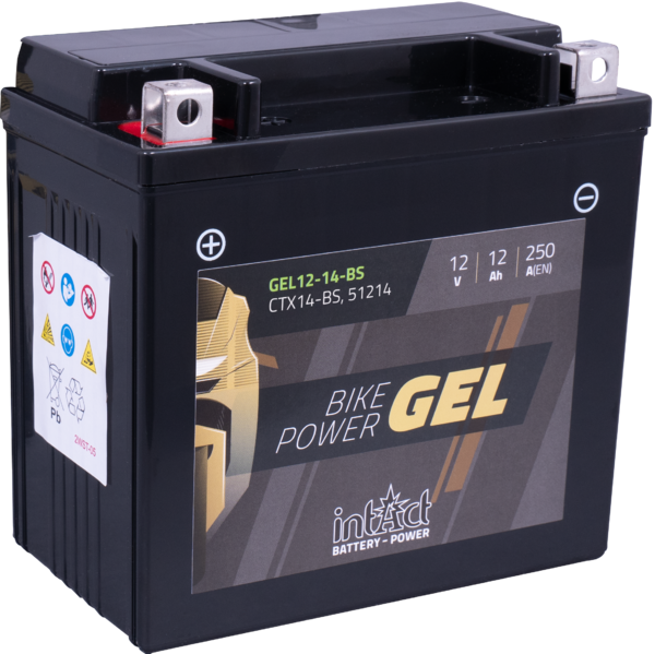 GEL Bike Battery YTX14-BS-Intact Battery-Power