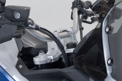 Handlebar Risers Silver 30mm For BMW F900GSA – SW-Motech