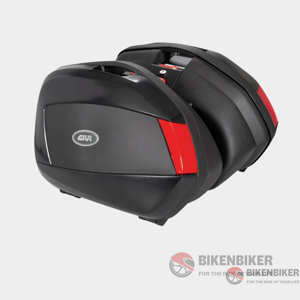 Monokey V35 Pair Of Side Cases With Red Reflectors - Givi Case