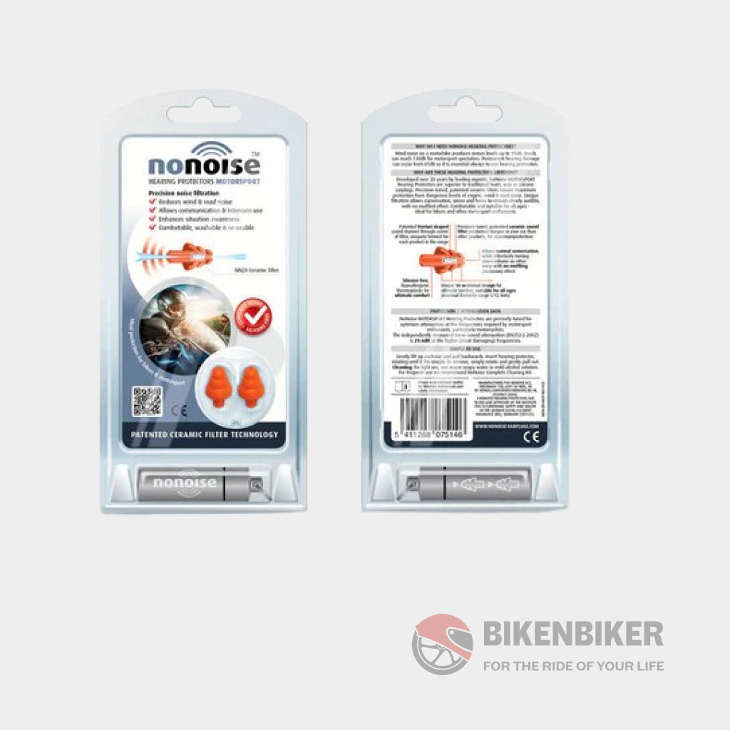 Noise Filtration Precision Ear Plugs - Nonoise Rider Comfort