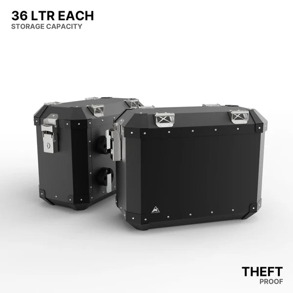 Aluminium Panniers - 72L - Auto Engina