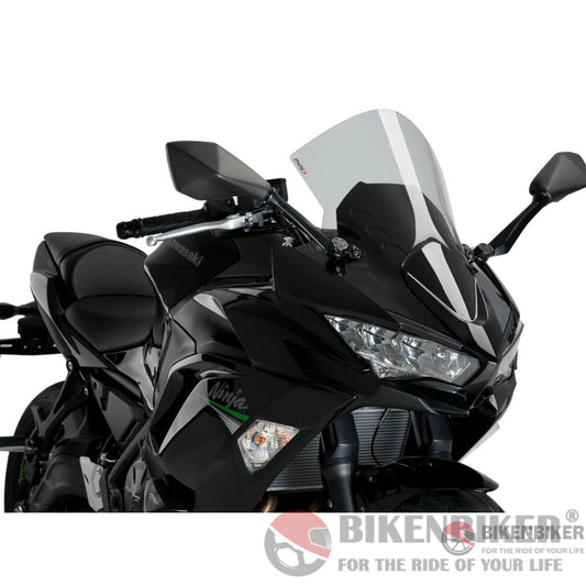 R-Racer Screen For Ninja 650 (2017+) - Puig Smoked Windscreen