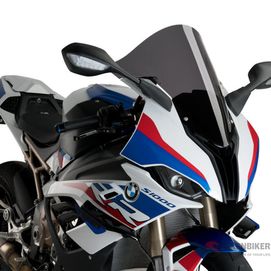 R-Racer Windscreen For Bmw S1000Rr (2019+) - Puig Dark Smoke Windscreen