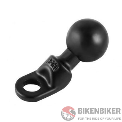 RAM MIRROR Base with 9mm Hole and 1" Ball - Bike 'N' Biker