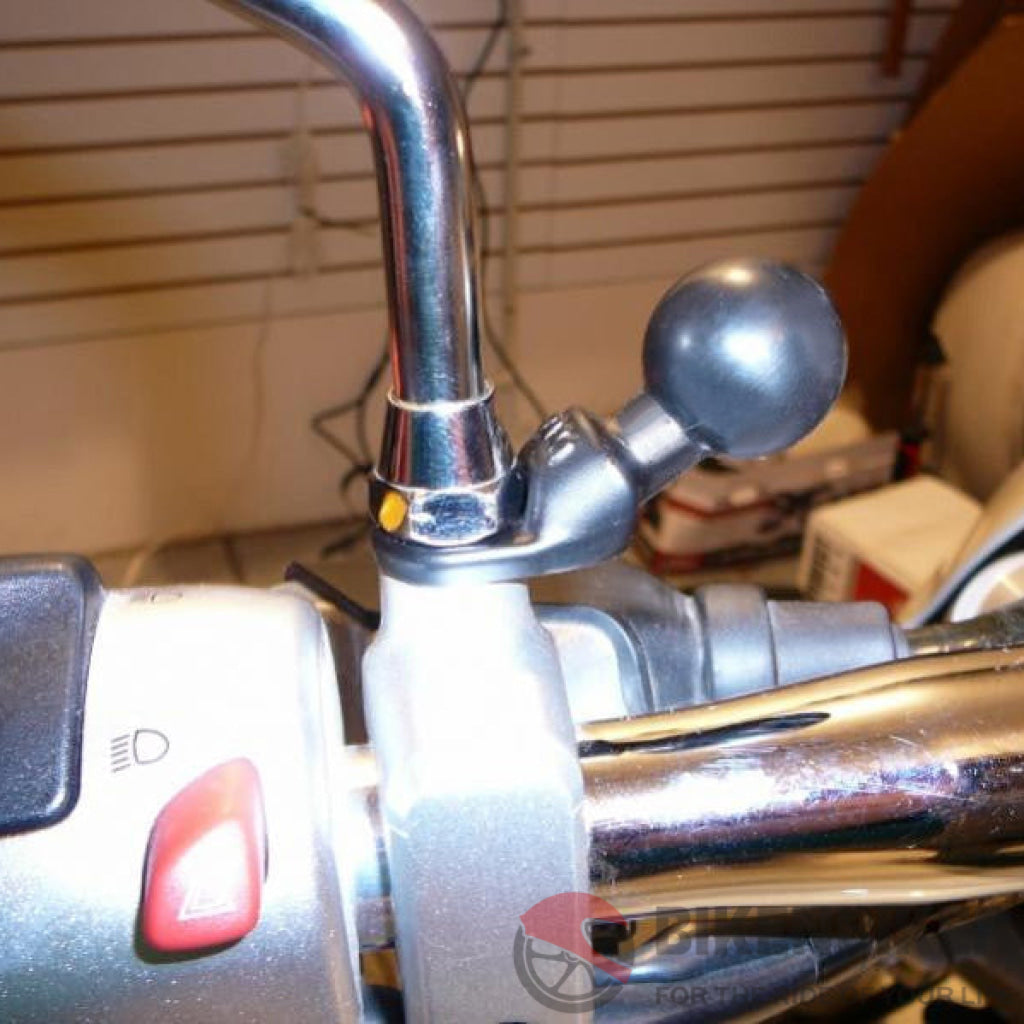 RAM MIRROR Base with 9mm Hole and 1" Ball - Bike 'N' Biker