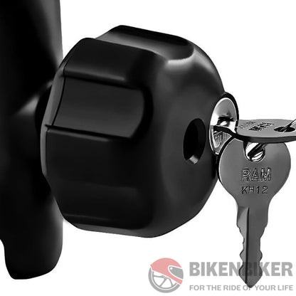 Ram Mounts Key Lock Knob With Brass Insert Ram Accessory