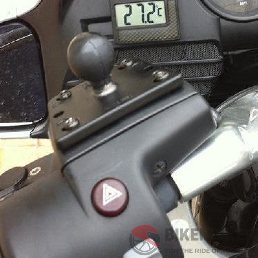 RAM Motorcycle Brake/Clutch Reservoir Cover Base with 1" Ball Centered - Bike 'N' Biker