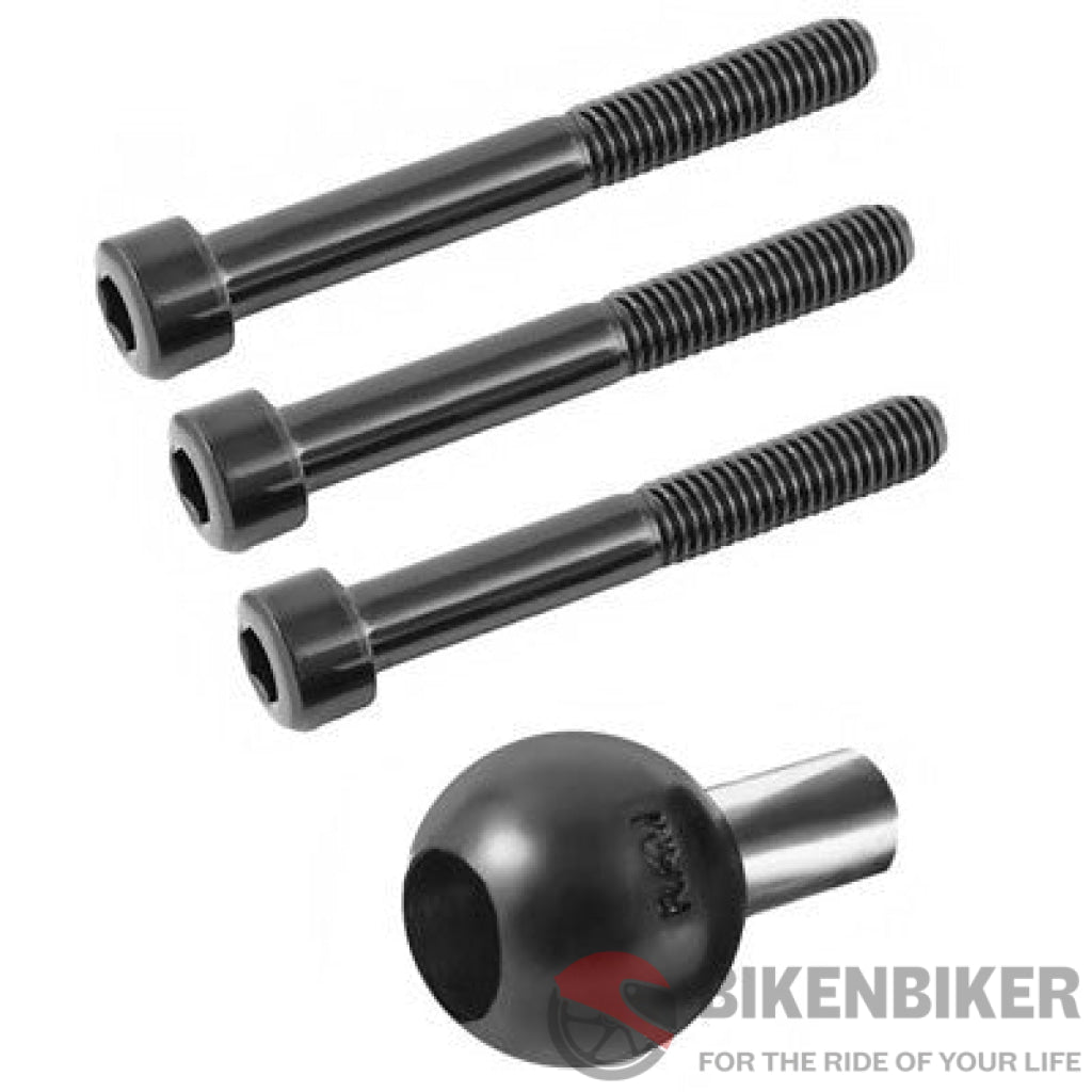 RAM Motorcycle Handlebar Clamp Base with M8 Screws - Bike 'N' Biker