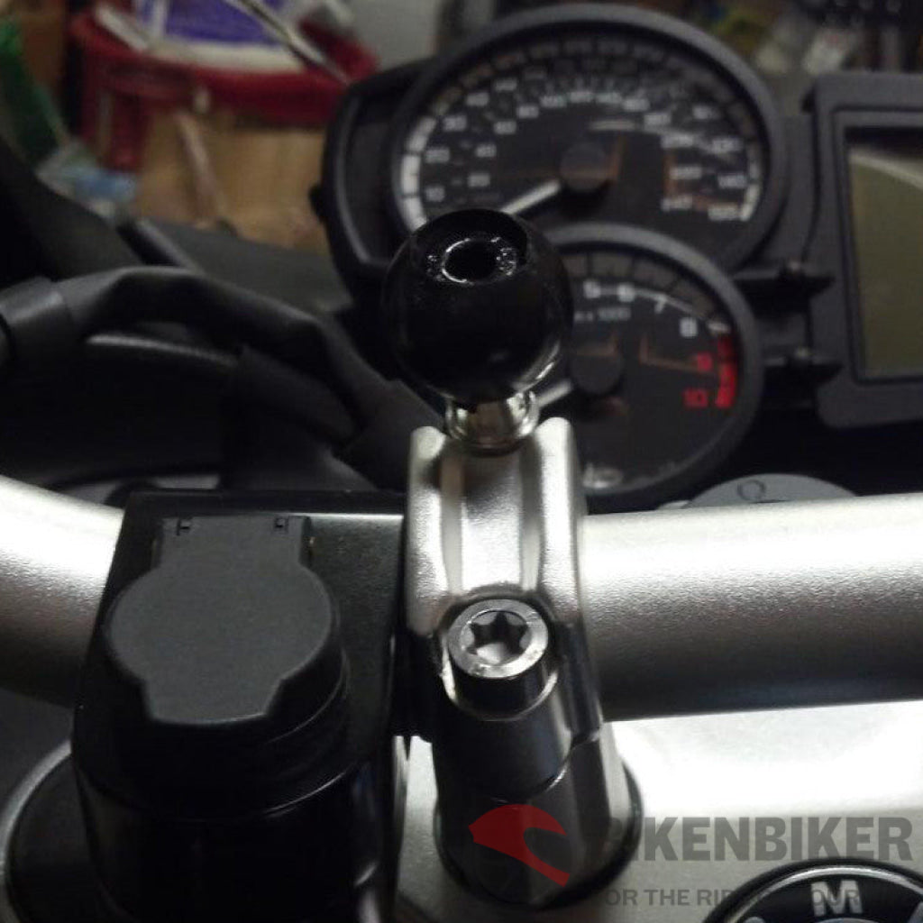 RAM Motorcycle Handlebar Clamp Base with M8 Screws - Bike 'N' Biker