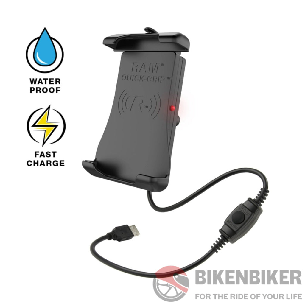 Ram Mounts Quick-Grip Waterproof Wireless Charging Holder Ram Accessory