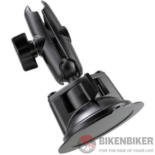RAM 1" Ball Standard Arm 3.3" Suction Cup Twist Lock - Bike 'N' Biker