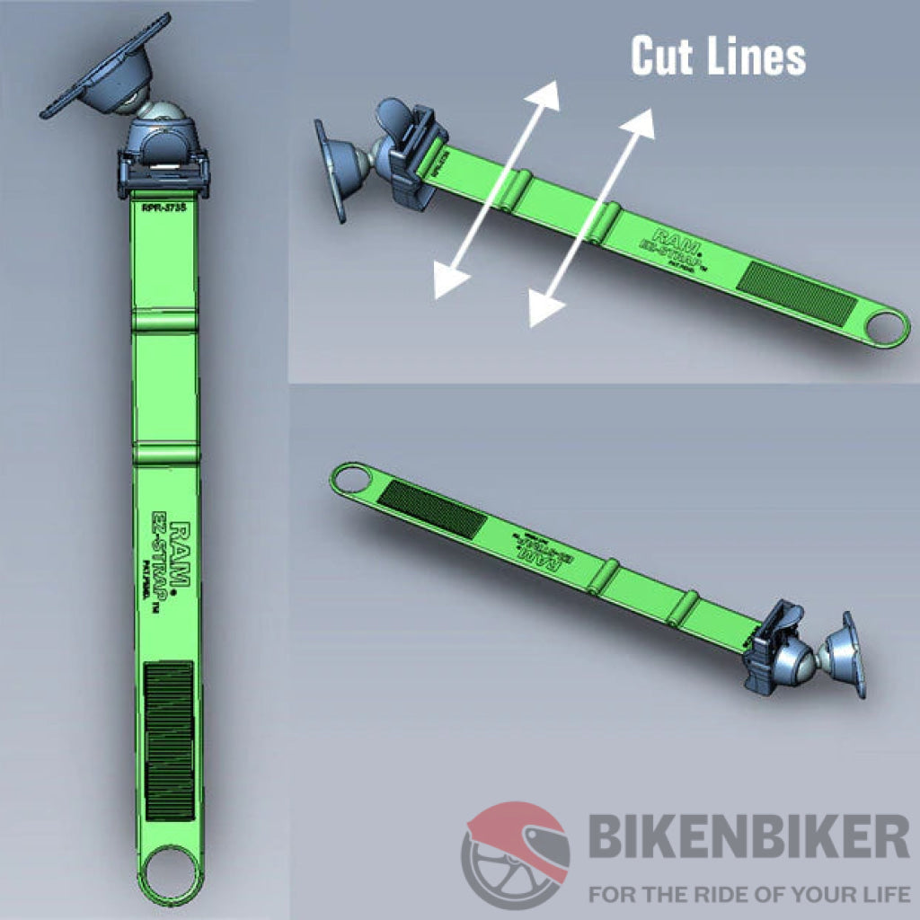 Ram® Mounts Ez-Strap Mount With Short Strap + Diamond Adapter Ram Accessory