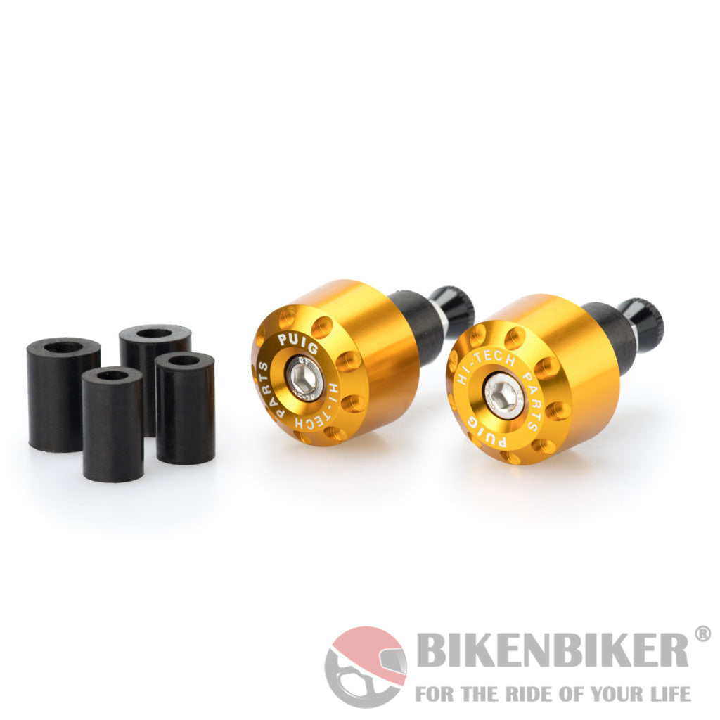 Short Bar Ends Weights For All Bikes-Puig Gold Bar Ends