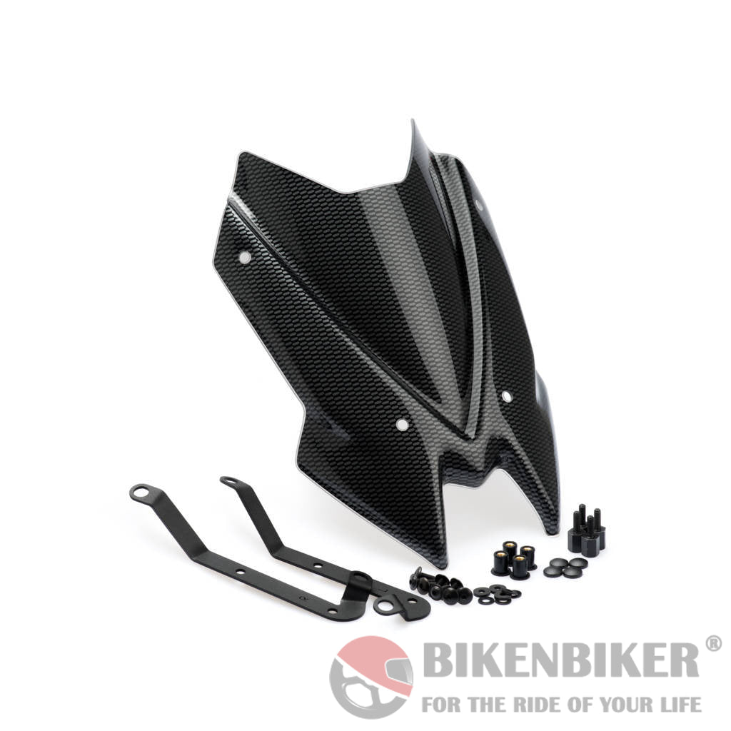 Sport Screen For Kawasaki Z650 (2020+) - Puig Carbon Look Windscreen