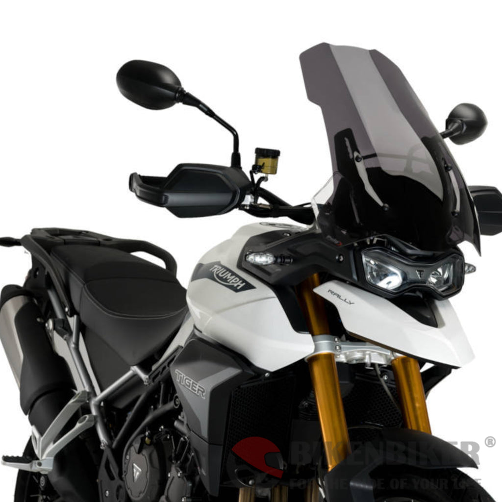 Touring Screen For Triumph Tiger 900 2020 - Puig Dark Smoke Wind Shield