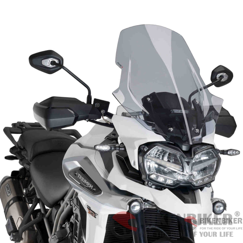 Touring Screen For Triumph Tiger Explorer Xc 2018-Puig Smoke Wind Shield
