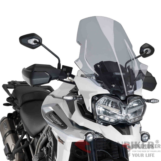 Touring Screen For Triumph Tiger Explorer Xc 2018-Puig Smoke Wind Shield
