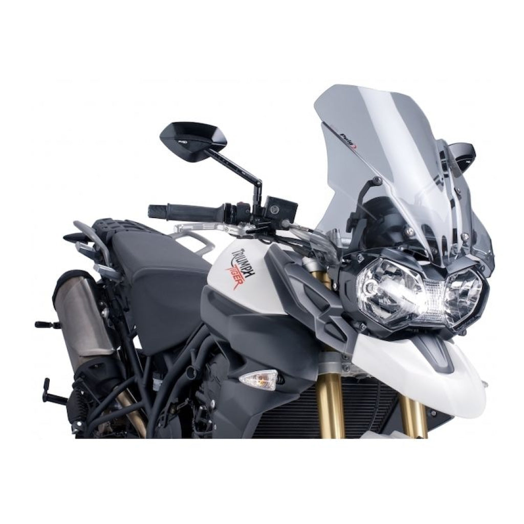Touring Windscreen For Triumph Tiger 800 / Xc Xca Xcx Xr Xrt Xrx (2011-17) - Puig Light Smoke