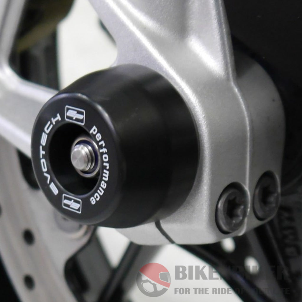 Triumph Street Triple Front Fork Spindle Bobbins 2013 + Evotech Performance Front Fork Bobbins