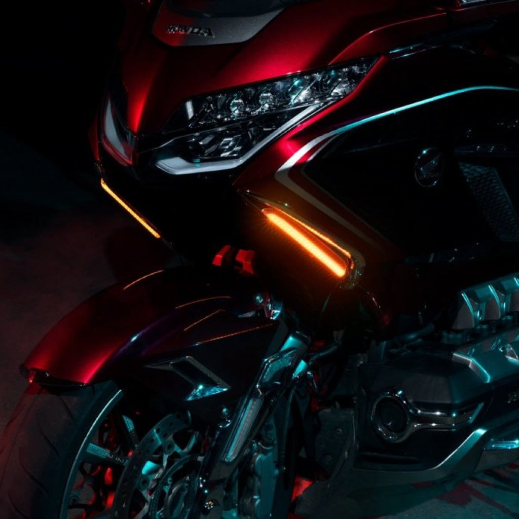 Twinart Lighted Vent Trim - Honda Goldwing Ciro Goldstrike Black Accessories