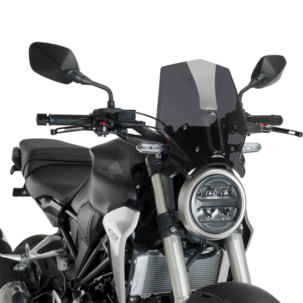 Windshield Naked New Generation Sport - Honda Cb 300R Puig Dark Smoke Windscreen