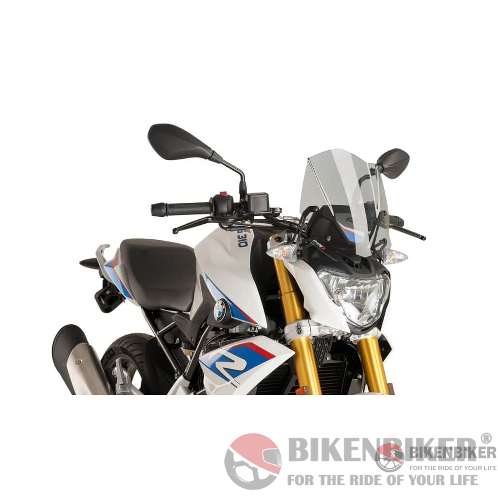 Windshield New Generation Sport For Bmw G310R 2016-Puig Smoke Wind Shield
