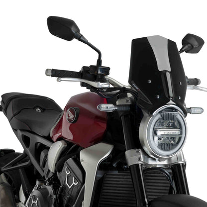 Windshield New Generation Sport For Honda Cb1000R Neo Sports Cafe 2018+ - Puig Black Wind Shield