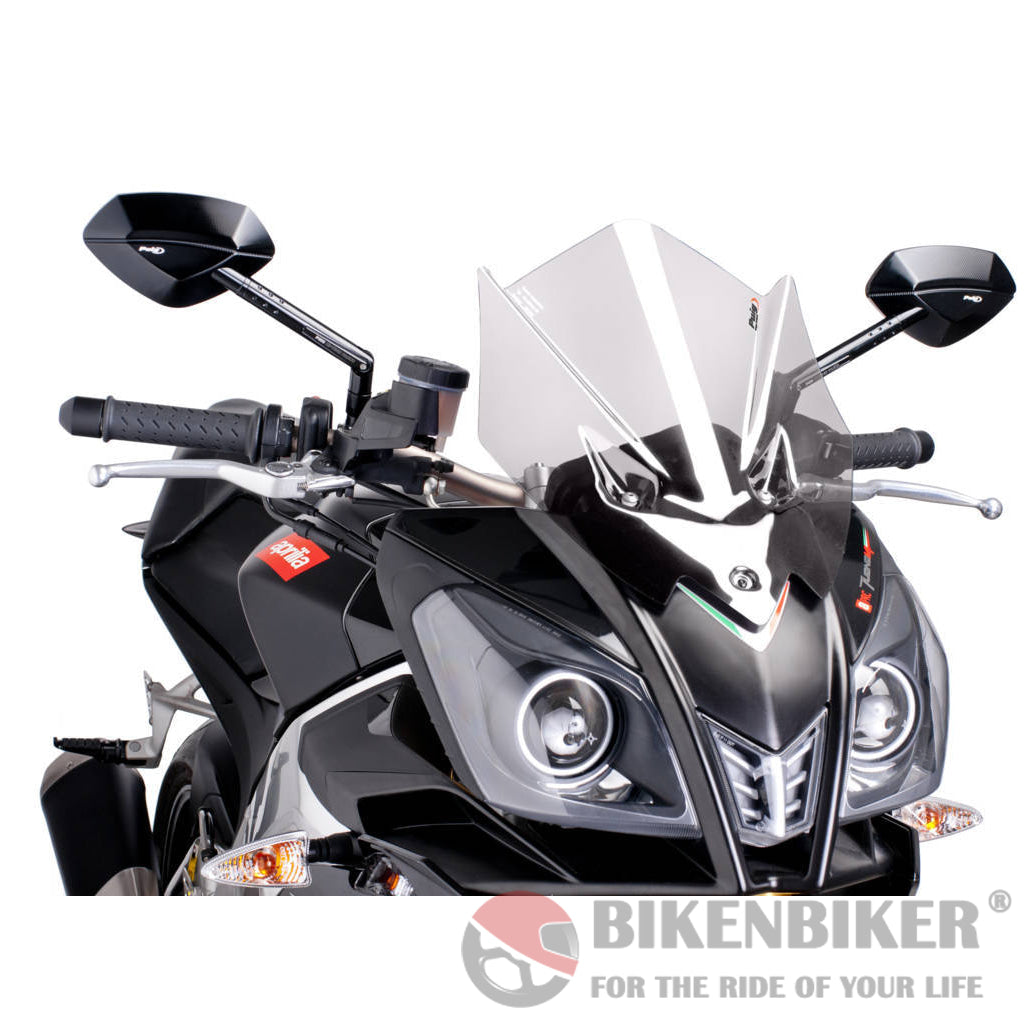 Z-Racing Screen For Aprillia Tuono V4R 2011-Puig Clear Windscreen